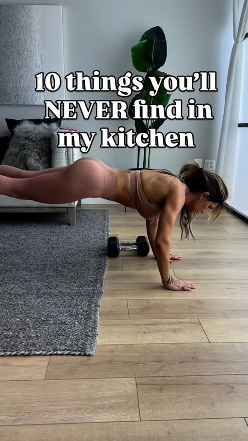 What’s something that would never be in your kitchen? 

What you put in your kitchen matters! When you go grocery shopping this week buy REAL food! 

For meals: protein, veggies, rice, sweet potato’s 
Snacks: veggies, nuts, fruit 

Stick to real whole foods and watch your life and energy levels change. 

#nutrition #fitness #kitchen