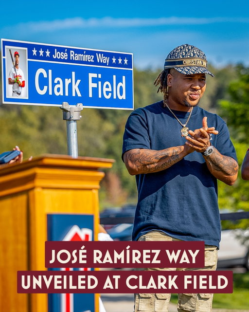 Hosey is worthy of it all and more ❤️

Today, the City of Cleveland and the Cleveland Guardians gathered to honor José Ramírez with the unveiling of José Ramírez Way connecting José Ramírez Field at Clark Field with Clark Ave.

With this, Hosey becomes the first active athlete to have a street named after him in Cleveland.

#GuardsBall