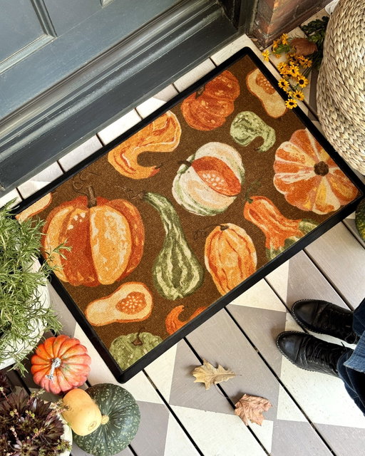 Consider this your official notice: gourd season is in session.

Photo by @sashafaiz featuring our Harvest Veggies Doormat.