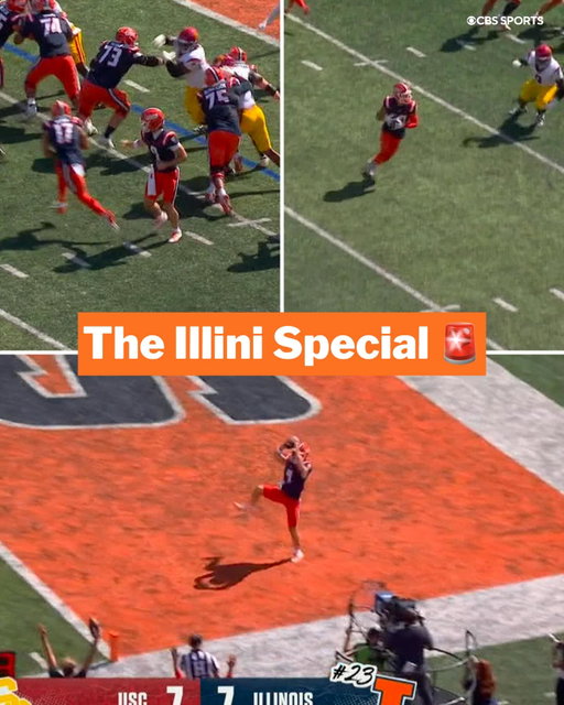 Illinois pulling out all the tricks against the Trojans 🔥