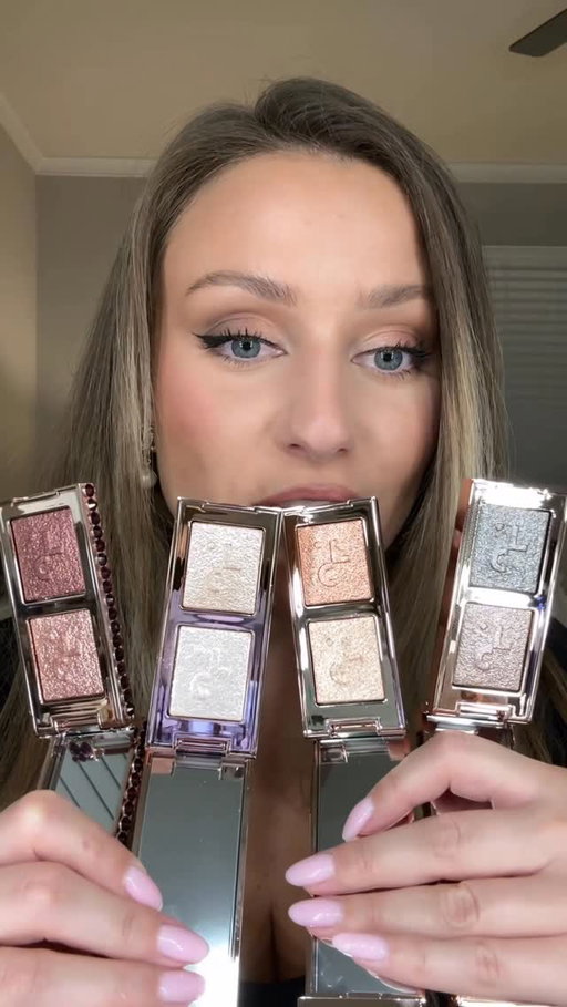 Thank you @patricktabeauty team for bedazzling it 😍Which shade would you try? 
.
.
.
.
.
.
.
#eyeglitter #patricktaeyeillusionsduos #glittertopper