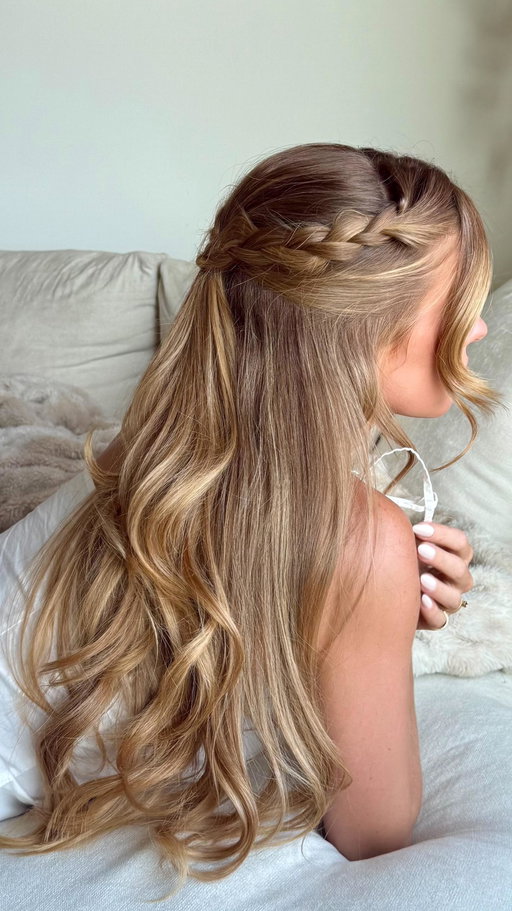 Save this hairstyle to elevate your next look 🩰 For glass like shine and heat protection, prep with @mondayhaircare’s moisture leave-in conditioner. Finish with their sleek hold hairspray for all day hold #mondayhaircarepartner #hairtutorial #hairstyles Shop via @walmart