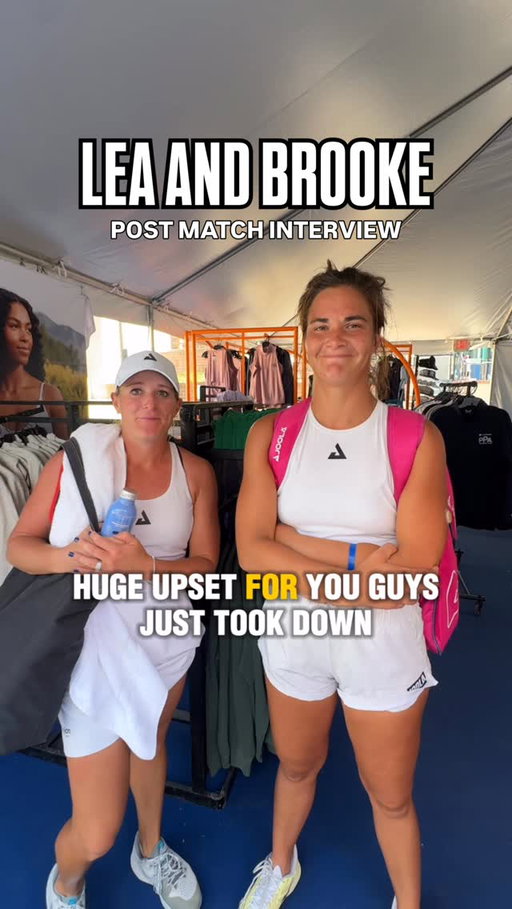 This first time partnership is making up for lost time.

Lea Jansen and Brooke Buckner are into the semifinals after a huge upset of the #1 seed 🔥
