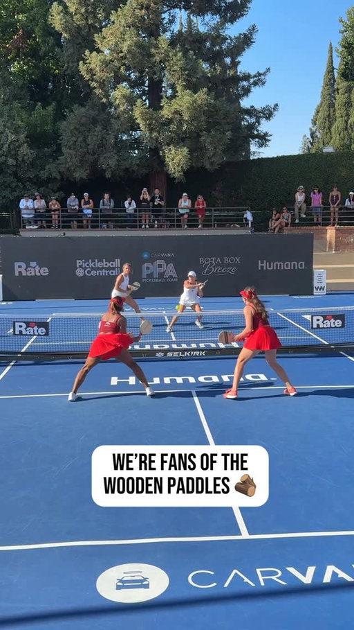 These ladies are making it look easy 😅

Petition to play more wooden paddle tournaments?