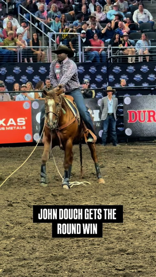 The fastest tie down roping run of this year’s Governor’s Cup! With a 7.5, No. 7 ranked John Douch gets the win and moves on to tomorrow in a TOUGH round of tie down roping 😮‍💨🔥