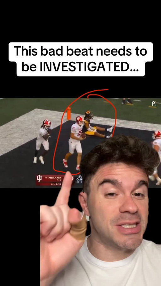 The most SUSPICIOUS bad beat of all time 🤨

#indianafootball #iowahawkeyes #collegefootball #ncaafootball #sportsbetting #badbeat