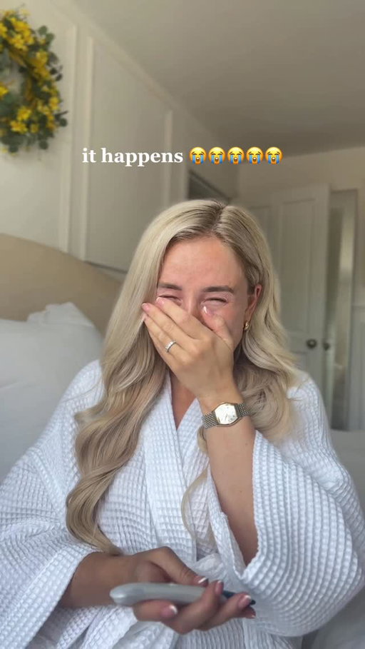 finding out I’m pregnant 🤍😭🥹 feel so blessed and lucky!!!! We can’t wait to meet you!!!!! 

Our little spring baby 🐥🌼🥕 woop!!! 

Sending love to anyone on their ttc journey! 🤍