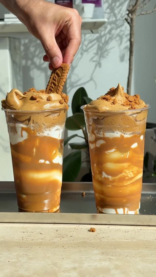 Lotus cookie butter +  fluffy coffee! The best combo so far
Ingredients
Instant Coffee 2 tablespoons
Honey 2 tablespoons
Hot water 4 tablespoons
Lotus spread as much as you like Milk of choice and ice cubes
It tastes so delicious! Once a while it’s a good treat you deserve. 
#lotusbiscoffcoffee #fluffycoffee #dalgonacoffee #coffeebro