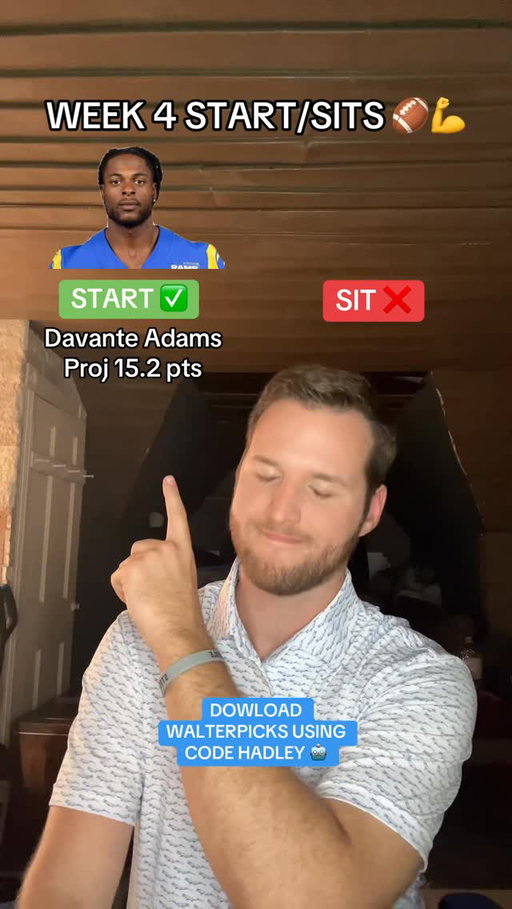 Week 4 start sits! #explore #explorepage #nfl #fantasyfootball