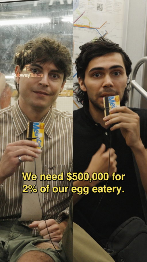 Episode 507: We need $500,000 for 2% of our egg eatery!! Feat @internetgentleman & @__dalgo

Hosted by @kareem
Created/Produced by Kareem Rahma (@kareem) and Andrew Kuo (@akuoproject)
Shot by @anthonydimieri @t1anm31
Edited by @tylerbat
Associate producer @ramy_shafi

#podcast #subway #hottakes #subwaytakes #interview #nyc