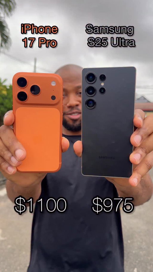 Who's the King of Zoom?🤔

iPhone 17 Pro vs Samsung S25 Ultra video zoom. 

Nobody reads captions but this is video zoom shooting in 4K @ 60FPS, not to be mistaken for Photo Zoom. 

#iPhone17Pro #SamsungS25Ultra #iPhone17ProMax #iPhone17 #SamsungS25 #iPhoneAir #SamsungS25Edge #samsungs25plus