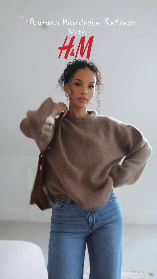 Autumn layers, redefined 🍂 . Effortless textures + timeless staples from H&M are all I need this season. #ad