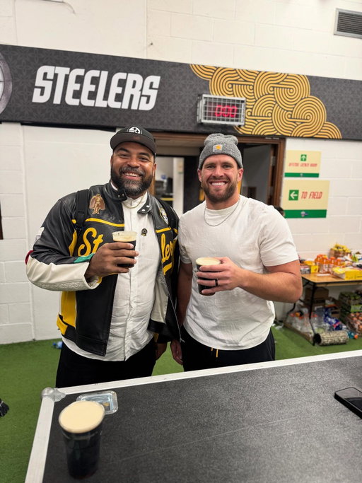 Dub in Dublin deserves @guinness @tjwatt90 @steelers @nfl @aerlingus @notjustfootball