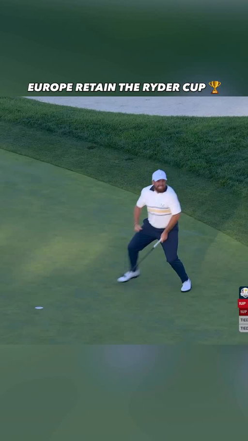SHANE LOWRY COMES UP CLUTCH TO RETAIN THE RYDER CUP ☘️
#TeamEurope | #OurTimeOurPlace