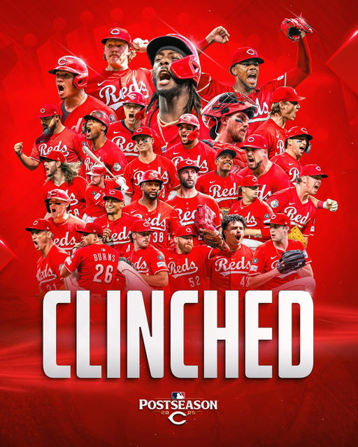 YOUR CINCINNATI REDS ARE GOING TO THE POSTSEASON