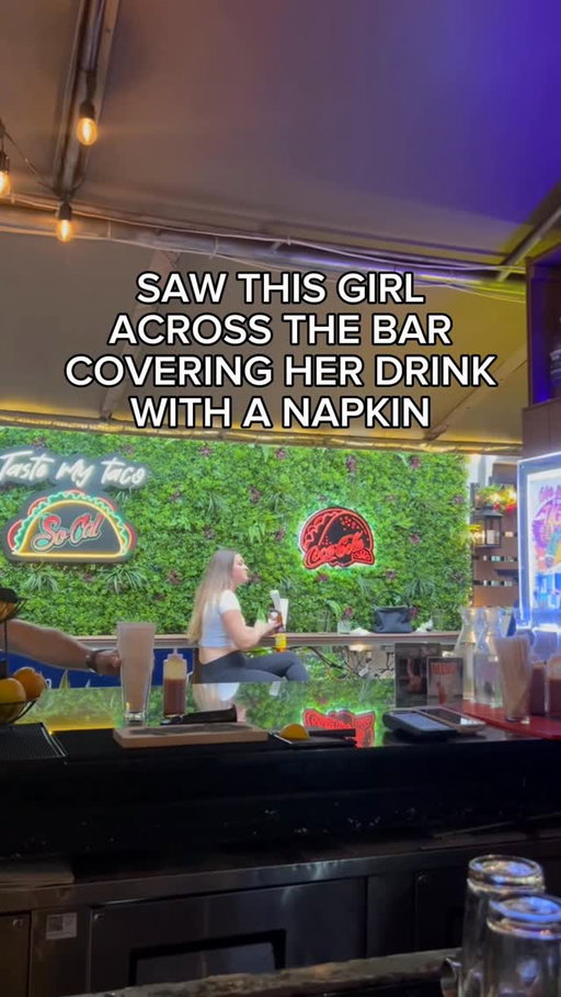 This girl was using a napkin🥲 #safety