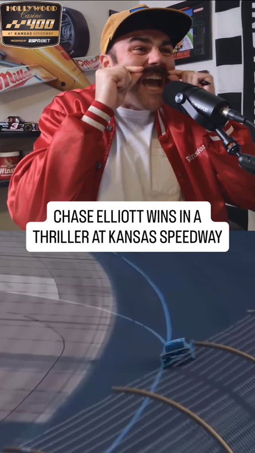 Chase Elliott wins BIG at Kansas!!