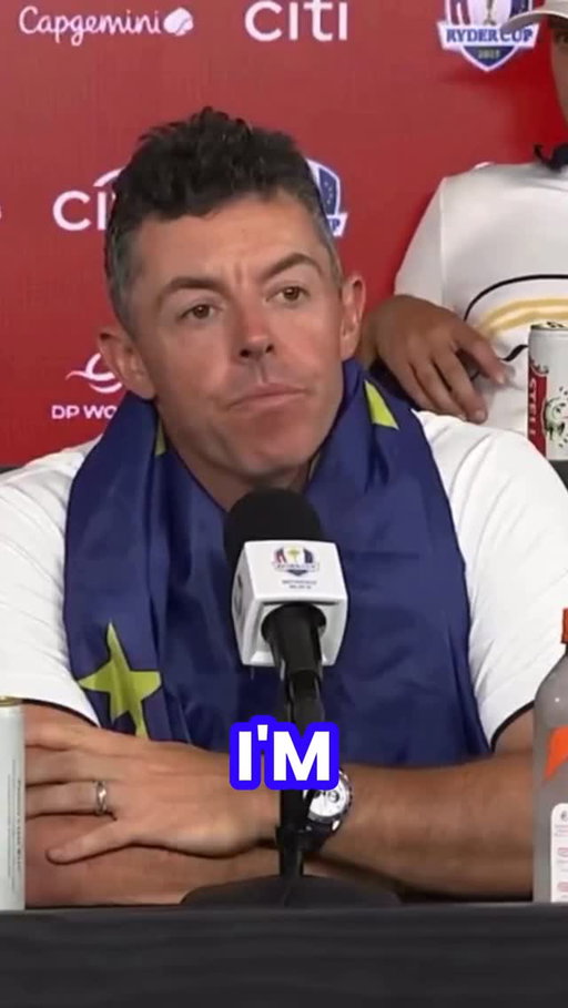You can’t disagree either Rory on this one. #RyderCup