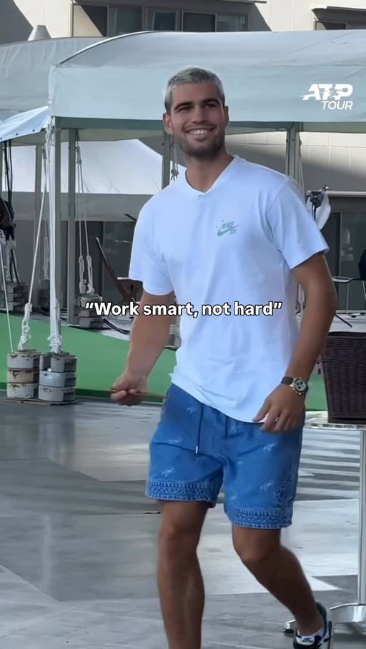 He looks so proud 😂👏 @carlitosalcarazz 

@kinoshitagroupjapanopen | #kinoshitajotennis