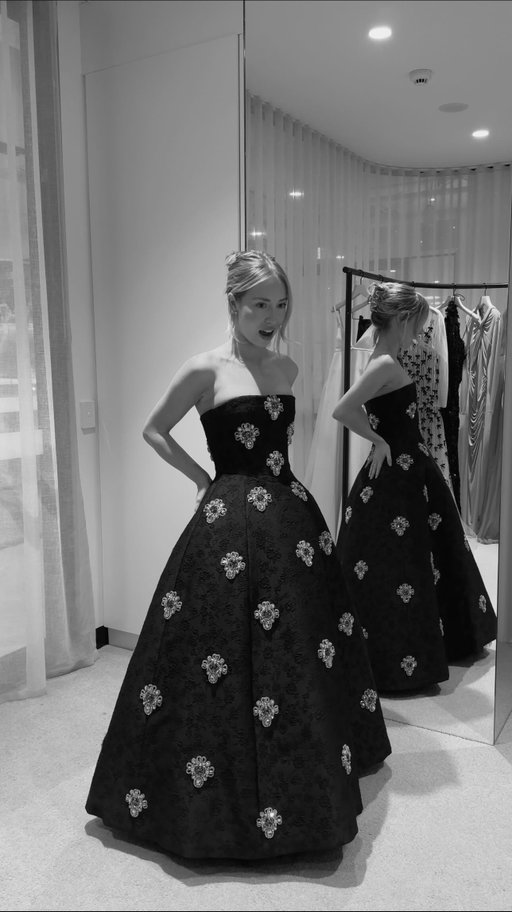 playing dress ups with @carolinaherrera