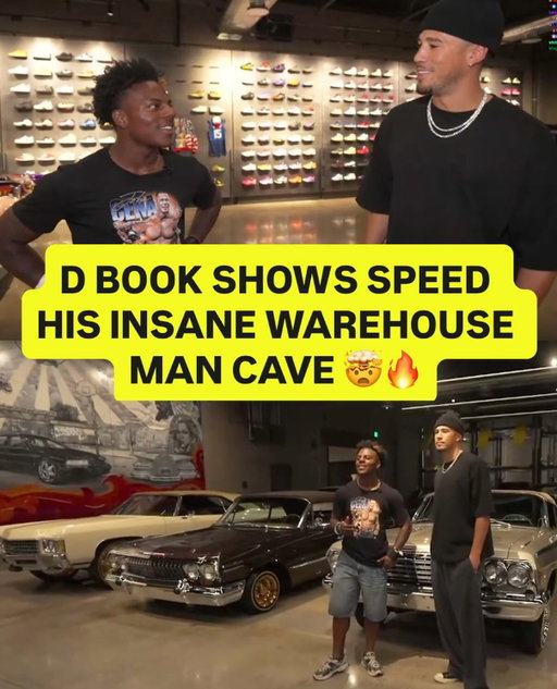 D Book’s shoe and car collection is SO TOUGH. 🔥 🔥 (via @ishowspeed, @dbook)