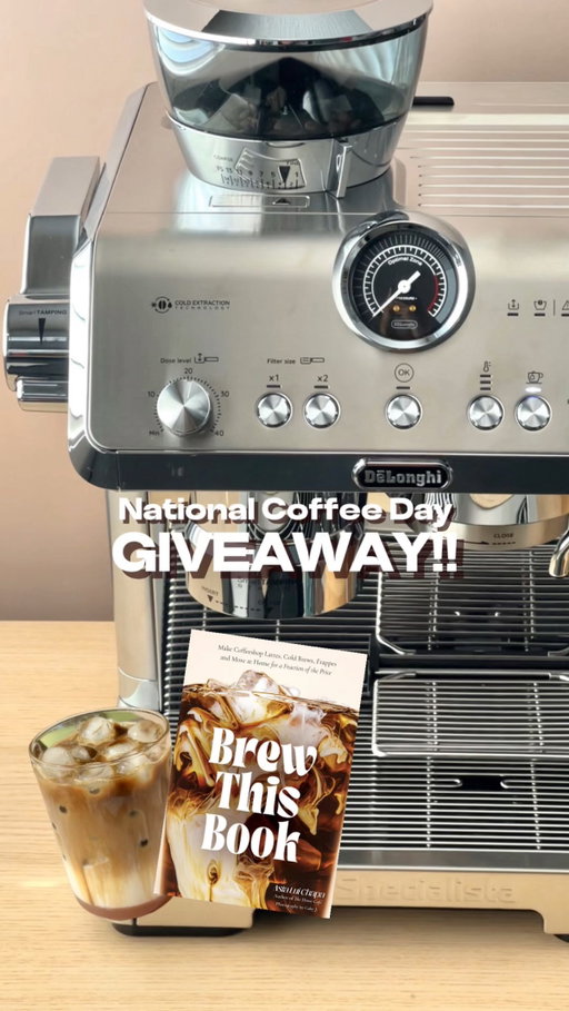 [closed] ☕🎉 GIVEAWAY TIME 🎉☕ To celebrate National Coffee Day, I’ve teamed up with @delonghi.na to bring you the ultimate coffee lover’s prize: a signed copy of ‘Brew This Book’ ✍🏼 & the stunning La Specialista Opera espresso machine from De’Longhi! 💫

Here’s how to enter: 
1. Like this post 🖤
2. Be sure to follow @ac_homecafe & @delonghi.na ☕
3. Tag a fellow coffee lover in the comments (each comment = one entry!)
(Share this post to your stories for an extra 5 entries, but make sure to tag me so I can keep track!)

The La Specialista Opera was named Best Espresso Machine of 2025 by @cnnunderscored, and it’s kind of a game-changer if you love making café-style drinks at home ☕ It grinds your favorite coffee beans for you, tamps your espresso and it has five built-in settings – Espresso, Cool Espresso, Americano, Drip Coffee & Cold Brew. It truly is a home café lover’s dream ⚡

‘Brew This Book’ is filled with 75+ recipes for espresso, drip coffee, instant coffee & coffee mocktails and cocktails. It also has tips and tricks for creating your ideal at-home brewing station, making your favorite syrups (a few different ways😉), and the majority of recipes cost less than $2 per serving! 🙂‍↕️☕️

Entries close Monday, October 6th at 10am PST. Open to U.S. and Canada residents only, 18+. The winner will be announced on Oct. 6th via this account on my IG stories and a revised caption of this post indicating the winner.

giveaway winner: @sliceofrice (updated 10/6/25)

Per Instagram Guidelines: This giveaway is in no way sponsored, endorsed, administered by, or associated with Instagram.

#coffee #drinkrecipes #espresso #espressomachine #homecafe #cafe #cookbook #icedcoffee #nationalcoffeeday