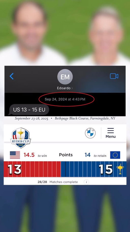 Team Europe is so detailed that @dodomolinari even predicted the exact Ryder Cup score a year ago with @j_lamagna on The Fried Egg Golf Podcast 🔮