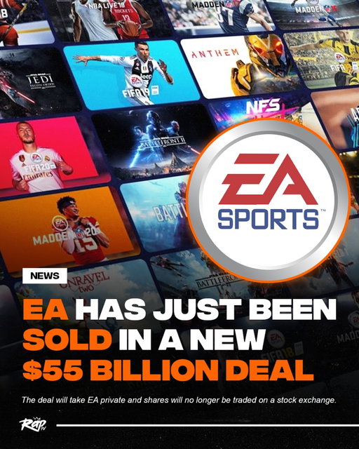 Electronic Arts (EA), one of the biggest gaming companies in the world, has agreed  to a deal to sell the company for $55 billion‼️

According to BBC, the consortium of buyers includes Saudi Arabia’s Public Investment Fund (PIF), Silver Lake and Jared Kushner’s Affinity Partners.

EA is known for making and publishing best-selling games such as EA FC, formerly known as Fifa, The Sims and Mass Effect.

It is understood to be the largest leveraged buyout in history - where a significant amount of the purchase is financed by borrowing money.

The deal will take EA private - meaning all of its public shares will be purchased and it will no longer be traded on a stock exchange.

EA boss Andrew Wilson, who will remain in his position, said it was a “powerful recognition” of the firm’s work.

“Together with our partners, we will create transformative experiences to inspire generations to come,” he said.

BIG W or BIG L⁉️🤔