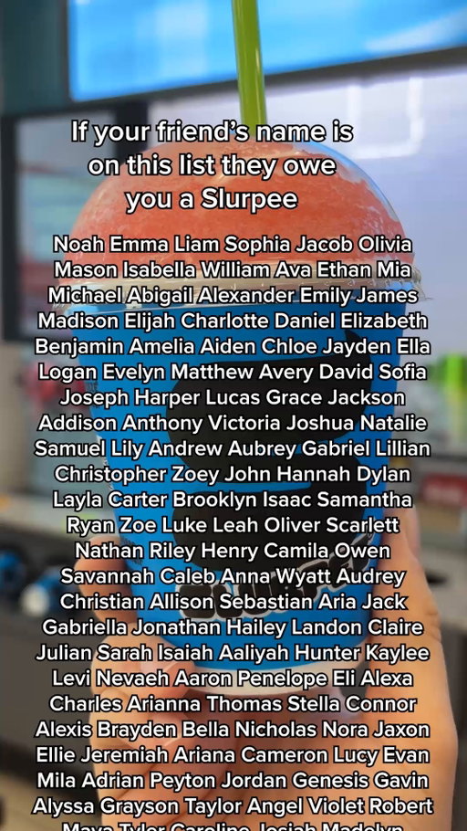 looks like you owe me a Slurpee now