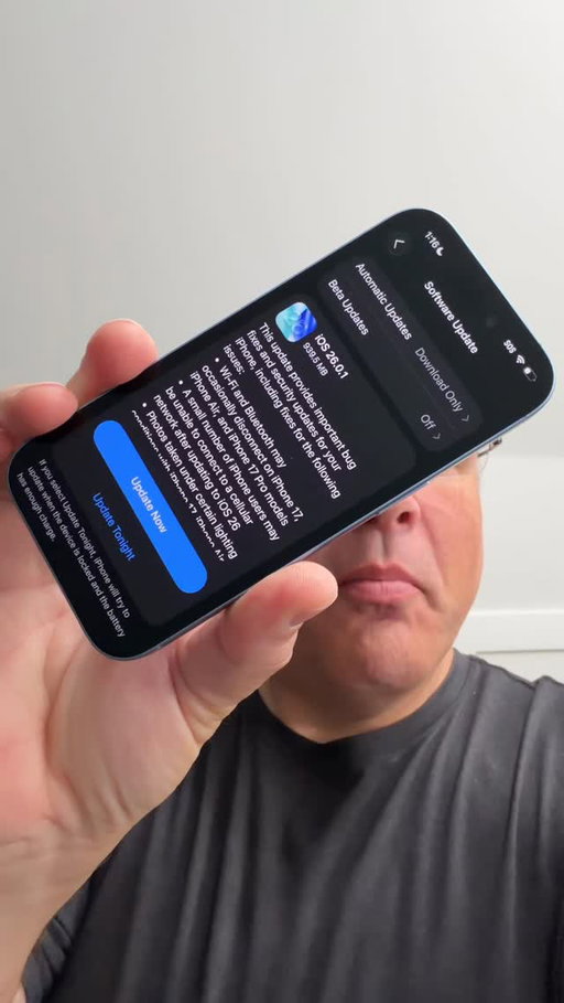 iOS 26.0.1 is here with bug fixes and security updates. Full video later on the #zollotech YouTube channel. #ios2601 #ios26 #apple #iphone