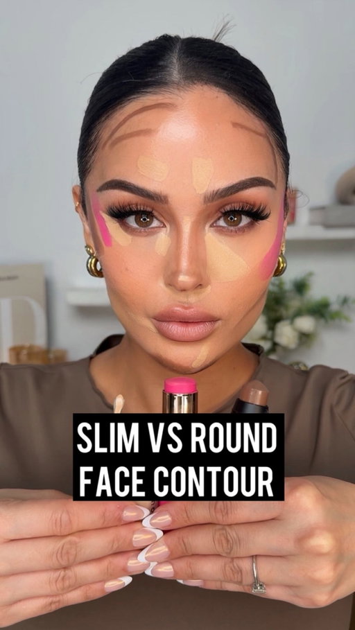 Slim face  vs. round face makeup✨ 

Products used:
Contour @makeupforever 
Blush @charlottetilbury Unreal Blush in Pinky Glow
Concealer @dominiquecosmetics Concealer 
in Oat Milk

#Makeup #MakeupTips #ContourHack #BlushHack #ConcealerHack