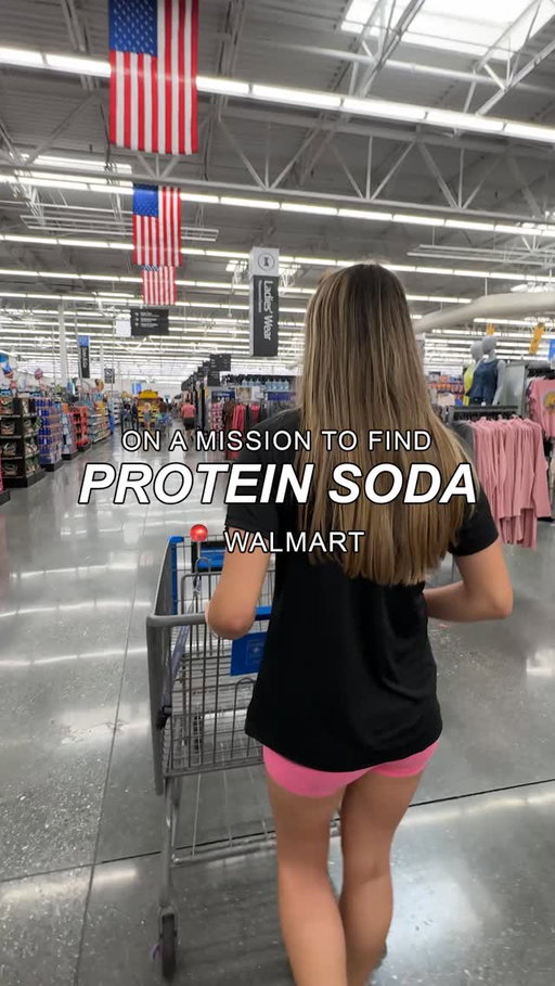 Hint 👀 You won't find us in the aisle with high fructose corn syrups, artificial flavors and colors 🙅‍♀️ #ProteinSoda #Walmart #WalmartFinds