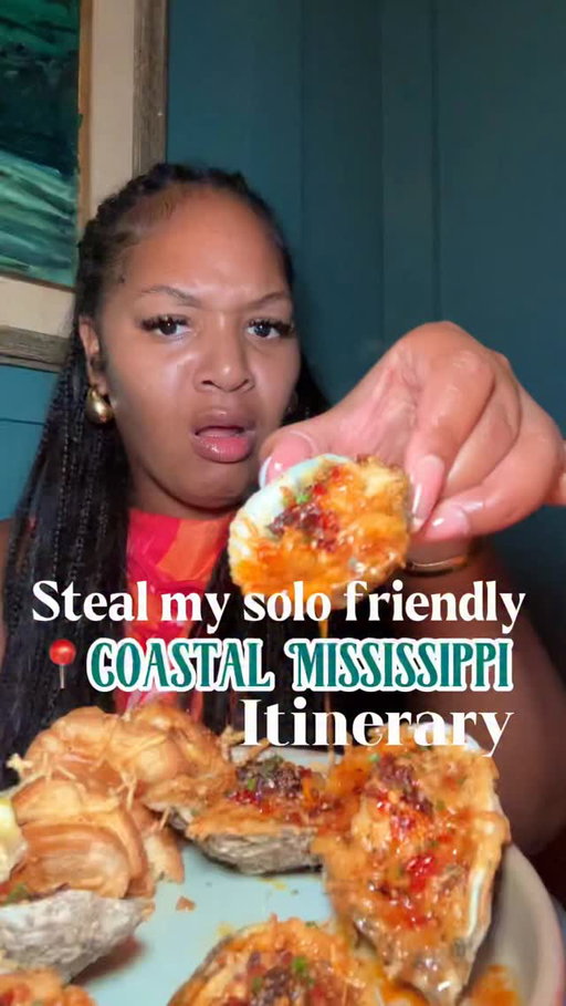 Steal my solo itinerary to Coastal MS or share this with someone you’d want to take along
|AD| @playcoastalms & @visitms 

📍Ocean Springs
📌Stay @os1515_downtown 
📌Eat @butcher_baker_fbh , Crave food hall, @evergreenoceansprings , @commonground.ms 
📌Activities @zenden.ms , @thetraveler.os 

📍Biloxi
📌Eat @brewpaddlecafe , @ripnhot 
📌Activities @parasail_adventures 

📍Pascagoula
📌Eat @czaks_coastal_cuisine 
📌Activities @gulfcoastgatorranch 

📍Gulfport
📌Eat @bluedogbistro , @loskioskosms , @popbrothers 
📌Activities @oceanadventuresms 

Follow @carissamonyce for more travel guides ✨

#coastalmississippi #stealmyitinerary #solotraveler
