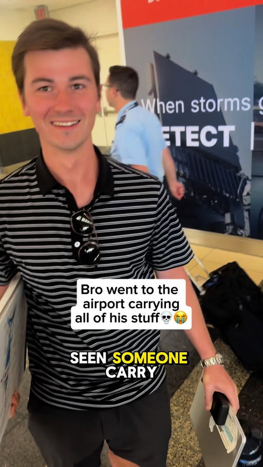 After a long week of trade shows, Brand Deer-ector of @beerdeerusa pulled up to the airport with no bags carrying his things 💀