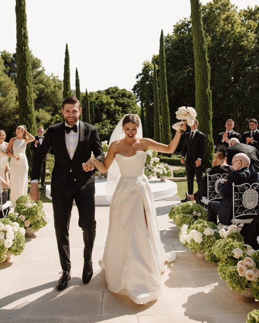 #OTMExclusive 💍 On the morning of @edmontonoilers Assistant Captain @drat_29 and Canadian actress @celestedesjardins's wedding in France, the bride didn't know which of two @viviennewestwood wedding dresses she'd wear down the aisle. 🏒🇨🇦🇫🇷 "I had two gowns, as I was undecided, and did my first look with my bridesmaids and family in the Nova Grace," Celeste explains. 🤍 "But just before walking down the aisle, I instinctively changed into the Tabitha. It was the best decision, and the switch became a beautiful surprise when I appeared at the ceremony in a different gown."

Go to the 🔗 in bio to see more of Celeste and Leon's wedding.

📷: @alicemahran
Planning: @ashleypigottevents
📍: @airelleschateaudestoublon
💐: @floresie
Styling: @oib.style
Beauty: @allison_kam
💌: @plumecalligraphy
⛺: @deco_flamme
Catering: @helentraiteur
🎶: @inspirationlivemusic
BTS: @hypegalmedia 

#OTMWeddings #OTMWedding #francewedding #destinationwedding
