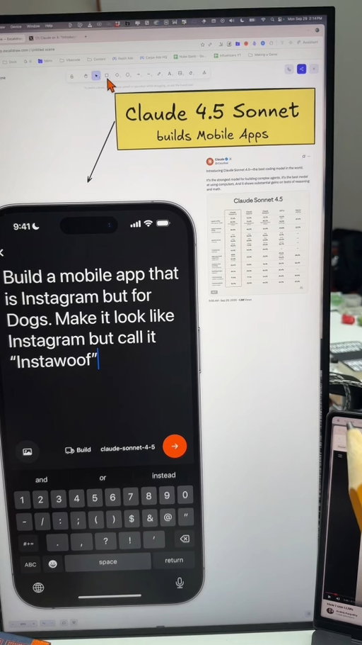The best Coding Model in the world was JUST released... 

Claude 4.5 Sonnet...

And it's so good at building and designing Mobile Apps in a single prompt.