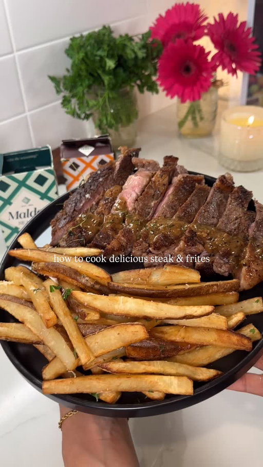 How to cook a perfect steak dinner 😋🥩 comment recipe for ingredient list and full instructions sent to ur dm! 😉
•
•
•
•
#steak #steakrecipes #steakandfrites #steaktok #steakdinner