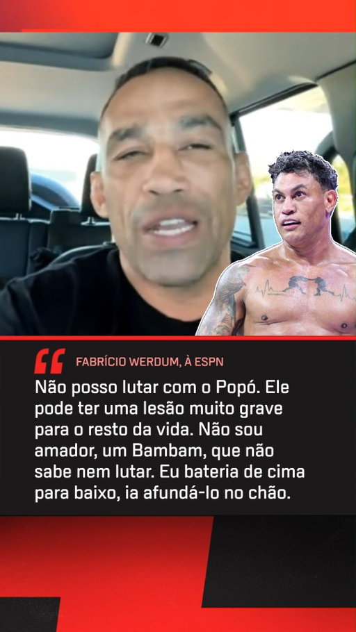 Fabrício Werdum diz que não pode lutar com Popó e explica motivo! Como acha que seria essa luta? #ESPNKnockOut