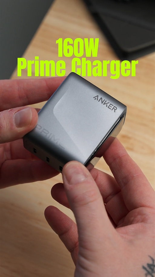 New prime just for you. 

⚡ Anker Prime Charger⚡
✅ 160W
✅ 3-Port USB-C
✅ GaN Charger Block
✅ Compact, Travel Friendly
✅ Smart Touch Display

⚡ One charger that is 70% smaller to replace three, so you can charge your MacBook Pro, iPhone, and iPad Pro in the same time.

#Prime2025