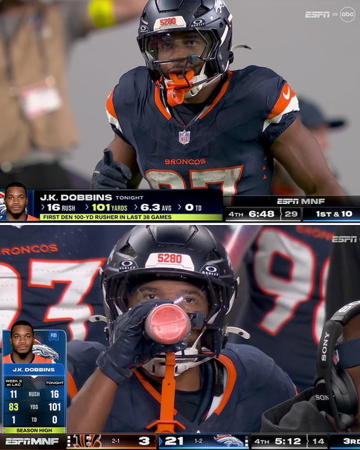 Broncos found a keeper at RB in JK Dobbins 🙌

CINvsDEN on ABC
Stream on #NFLPlus