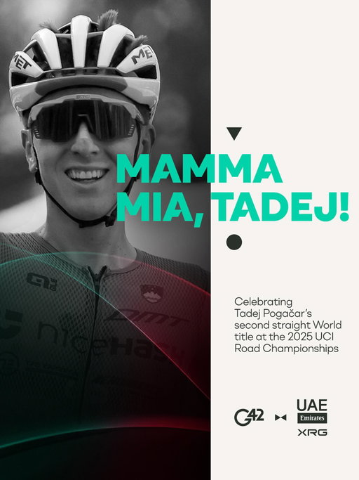 Back-to-back World Champion 🥇

Congratulations to @uae_team_emirates star @tadejpogacar on winning the 2025 UCI Road World Championships in Rwanda over the weekend 👏🏻. 

#WeAreUAE #G42 #Kigali2025