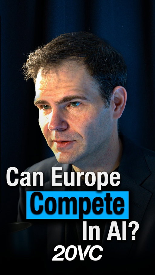 Can Europe win the AI Race?⁠
#20VC with Groq Founder & CEO Jonathan Ross. Link in bio.⁠
—⁠
#HarryStebbings #Business #businesstips #businessadvice #entrepreneur #ceo #startup #founder #entrepreneurship #vc #venturecapital #ai #artificialintelligence #us #china #europe #norway #uk #germany #france⁠