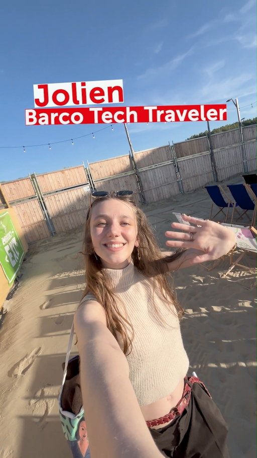 You might be surprised where Barco Tech pops up 👀 Meet our Tech Traveler Jolien,  she's setting off to uncover it. Her first adventure drops soon. Stay tuned!

#TechTravelers #BarcoTech #Visioneering