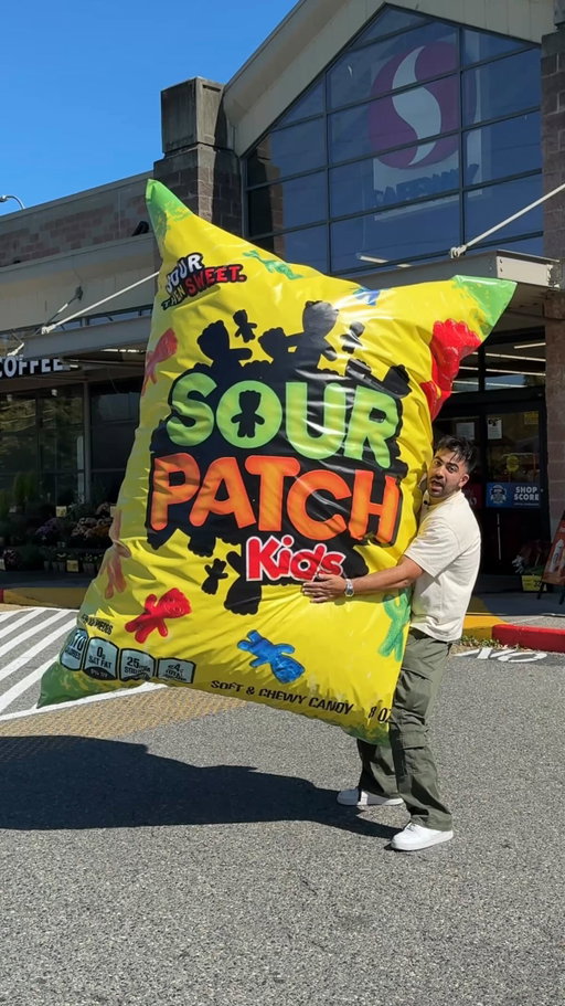 I make BIG food! Follow me @aminshaykho for more! Making the world’s most expensive bag of Sour Patch Kids 🤯 #sourpatchkids @sourpatchkids