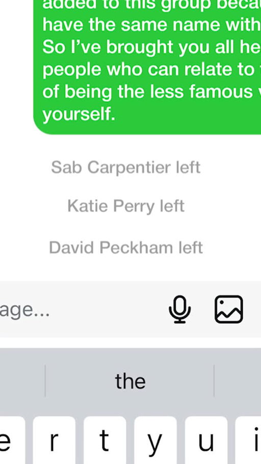 I added 50 Fake Celebrities into a Group Chat