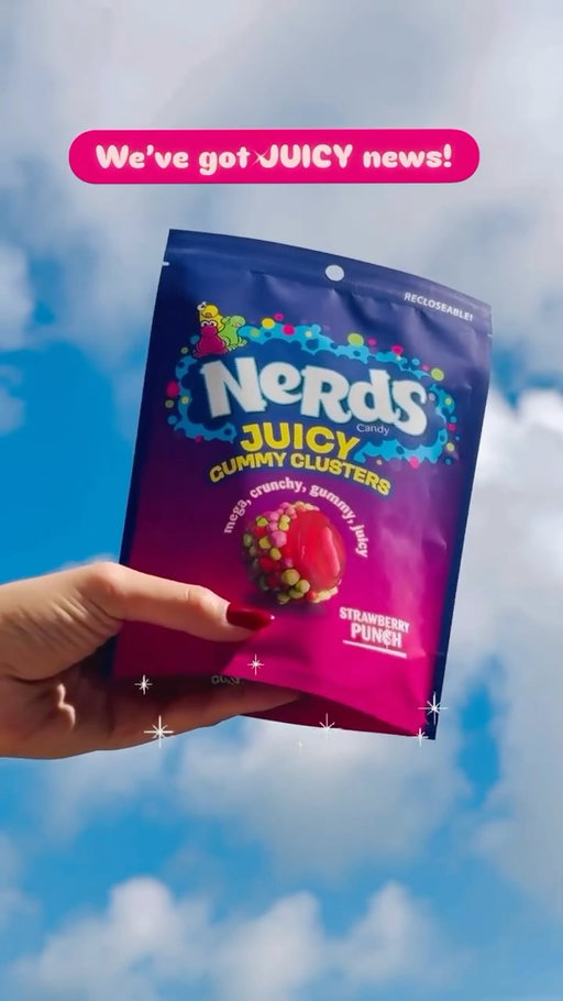 Mega. Crunchy. Gummy. Juicy.
