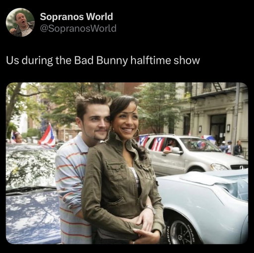 This really is my Super Bowl 💃🕺

#memes #home #funny #thesopranos #badbunny #SuperBowl #halftimeshow