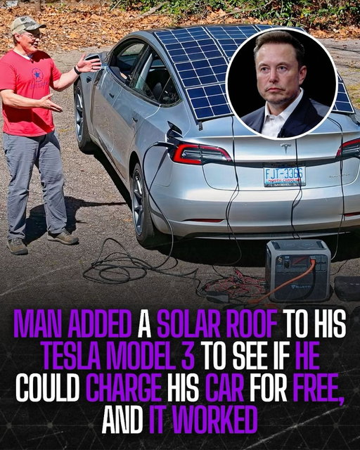 A Tesla Model 3 owner decided to experiment with his car by adding a functioning solar panel to the roof. This would allow him to essentially drive the car for free indefinitely. He never needs to recharge his Tesla👀

#tesla #solar #experiment #trending #explore