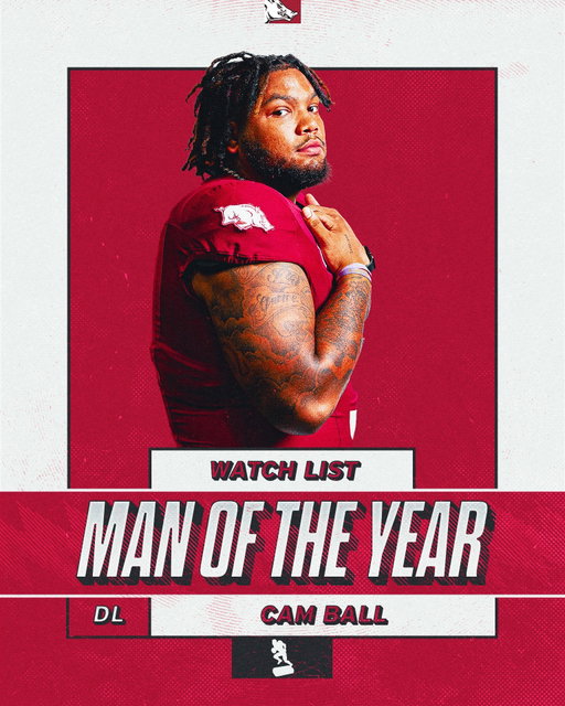 Cam Ball has been named to the 2025 Jason Witten Collegiate Man of the Year Award Watch List