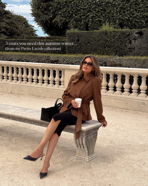 My new coat collection ‘The Art of Layers’ is out now on @prettylavishuk 🤍🥹🍂
Featuring 3 beautiful timeless coats that have truly been missing from my wardrobe! 
I’m so excited to be working with the Pretty Lavish team again 🥰 we have shared an amazing journey over the last 6 years with so many amazing collections, photoshoots round the world and fun events! They’re truly one of the loveliest brands I’ve ever worked with and their items are just such incredible quality, price & with so much heart & love behind them. I hope you love these pieces as much as I do 🤍